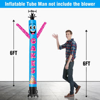 6 10 15 20FT Tall Cakes Waving Inflatable Tube Man(Blower Not Included) - goodeny