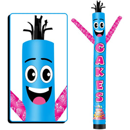 6 10 15 20FT Tall Cakes Waving Inflatable Tube Man(Blower Not Included) - goodeny