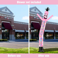 6 10 15 20FT Tall Candy Shop Waving Inflatable Tube Man(Blower Not Included) - goodeny