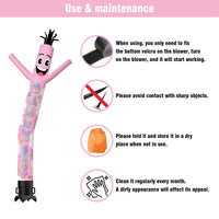 6 10 15 20FT Tall Candy Shop Waving Inflatable Tube Man(Blower Not Included) - goodeny