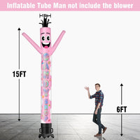 6 10 15 20FT Tall Candy Shop Waving Inflatable Tube Man(Blower Not Included) - goodeny