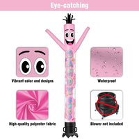 6 10 15 20FT Tall Candy Shop Waving Inflatable Tube Man(Blower Not Included) - goodeny