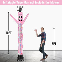 6 10 15 20FT Tall Candy Shop Waving Inflatable Tube Man(Blower Not Included) - goodeny