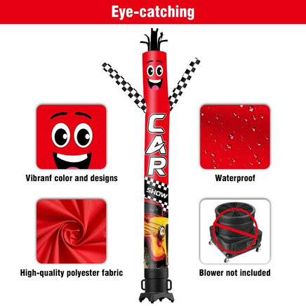 6 10 15 20FT Tall Car Show Waving Inflatable Tube Man(Blower Not Included) - goodeny