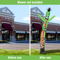 6 10 15 20FT Tall Caribbean Food Waving Inflatable Tube Man(Blower Not Included) - goodeny