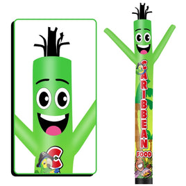 6 10 15 20FT Tall Caribbean Food Waving Inflatable Tube Man(Blower Not Included) - goodeny