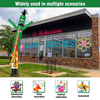 6 10 15 20FT Tall Carnitas Waving Inflatable Tube Man(Blower Not Included) - goodeny