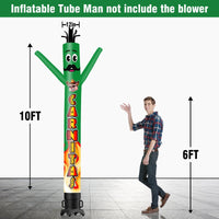 6 10 15 20FT Tall Carnitas Waving Inflatable Tube Man(Blower Not Included) - goodeny