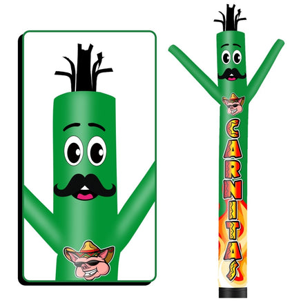 6 10 15 20FT Tall Carnitas Waving Inflatable Tube Man(Blower Not Included) - goodeny