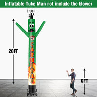 6 10 15 20FT Tall Carnitas Waving Inflatable Tube Man(Blower Not Included) - goodeny