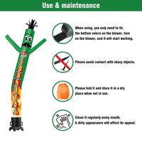 6 10 15 20FT Tall Carnitas Waving Inflatable Tube Man(Blower Not Included) - goodeny