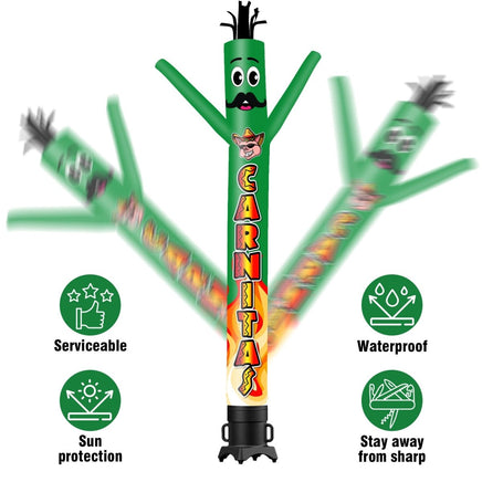 6 10 15 20FT Tall Carnitas Waving Inflatable Tube Man(Blower Not Included) - goodeny