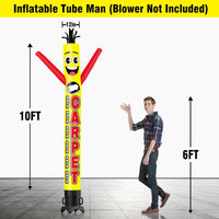 6 10 15 20FT Tall Carpet Sale Waving Inflatable Tube Man(Blower Not Included) - goodeny
