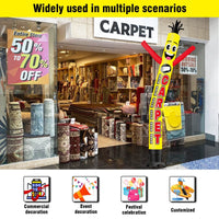 6 10 15 20FT Tall Carpet Sale Waving Inflatable Tube Man(Blower Not Included) - goodeny