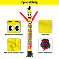 6 10 15 20FT Tall Carpet Sale Waving Inflatable Tube Man(Blower Not Included) - goodeny