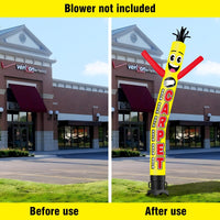 6 10 15 20FT Tall Carpet Sale Waving Inflatable Tube Man(Blower Not Included) - goodeny