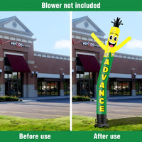 6 10 15 20FT Tall Cash Waving Inflatable Tube Man(Blower Not Included) - goodeny