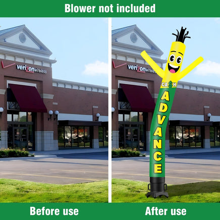 6 10 15 20FT Tall Cash Waving Inflatable Tube Man(Blower Not Included) - goodeny