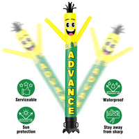 6 10 15 20FT Tall Cash Waving Inflatable Tube Man(Blower Not Included) - goodeny