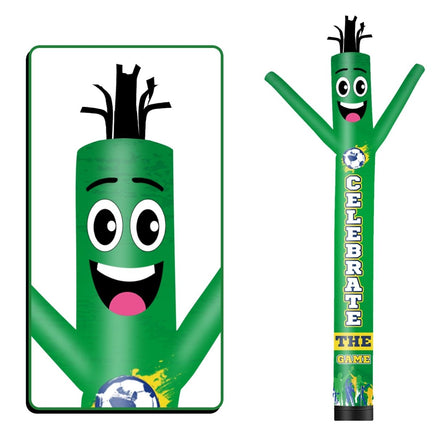 6 10 15 20FT Tall Celebrate The Game Waving Inflatable Tube Man(Blower Not Included) - goodeny