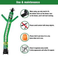 6 10 15 20FT Tall Celebrate The Game Waving Inflatable Tube Man(Blower Not Included) - goodeny