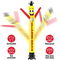 6 10 15 20FT Tall Cellphone Repair Waving Inflatable Tube Man(Blower Not Included) - goodeny