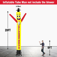 6 10 15 20FT Tall Cellphone Repair Waving Inflatable Tube Man(Blower Not Included) - goodeny