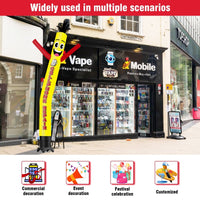 6 10 15 20FT Tall Cellphone Repair Waving Inflatable Tube Man(Blower Not Included) - goodeny