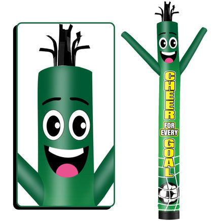 6 10 15 20FT Tall Cheer For Every Goal Waving Inflatable Tube Man(Blower Not Included) - goodeny