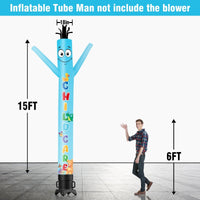 6 10 15 20FT Tall Child Care Waving Inflatable Tube Man(Blower Not Included) - goodeny