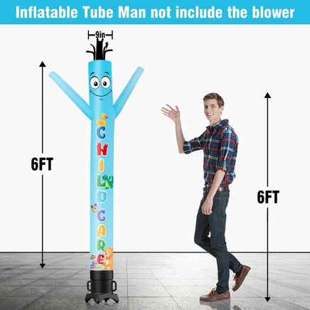 6 10 15 20FT Tall Child Care Waving Inflatable Tube Man(Blower Not Included) - goodeny