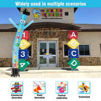 6 10 15 20FT Tall Child Care Waving Inflatable Tube Man(Blower Not Included) - goodeny