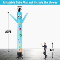 6 10 15 20FT Tall Child Care Waving Inflatable Tube Man(Blower Not Included) - goodeny