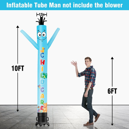 6 10 15 20FT Tall Child Care Waving Inflatable Tube Man(Blower Not Included) - goodeny