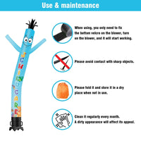 6 10 15 20FT Tall Child Care Waving Inflatable Tube Man(Blower Not Included) - goodeny