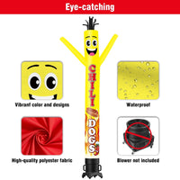 6 10 15 20FT Tall Chili Dogs Waving Inflatable Tube Man(Blower Not Included) - goodeny