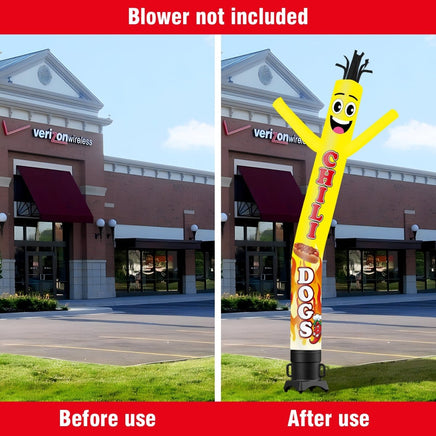 6 10 15 20FT Tall Chili Dogs Waving Inflatable Tube Man(Blower Not Included) - goodeny