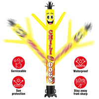 6 10 15 20FT Tall Chili Dogs Waving Inflatable Tube Man(Blower Not Included) - goodeny