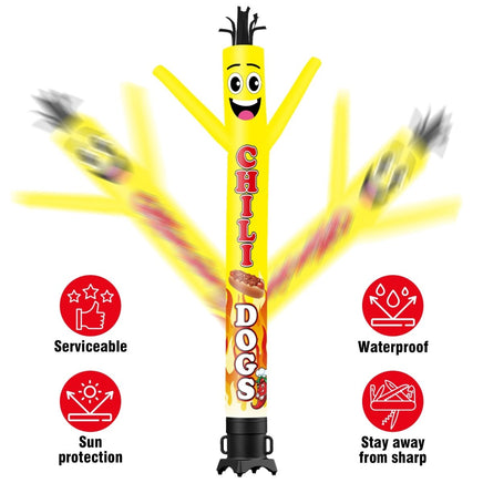 6 10 15 20FT Tall Chili Dogs Waving Inflatable Tube Man(Blower Not Included) - goodeny