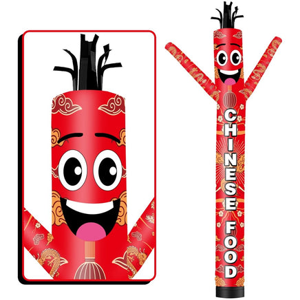6 10 15 20FT Tall Chinese Food Waving Inflatable Tube Man(Blower Not Included) - goodeny
