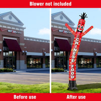 6 10 15 20FT Tall Chinese Food Waving Inflatable Tube Man(Blower Not Included) - goodeny
