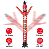 6 10 15 20FT Tall Chinese Food Waving Inflatable Tube Man(Blower Not Included) - goodeny