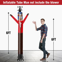 6 10 15 20FT Tall Christmas Moose Waving Inflatable Tube Man(Blower Not Included) - goodeny