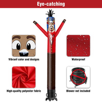6 10 15 20FT Tall Christmas Moose Waving Inflatable Tube Man(Blower Not Included) - goodeny