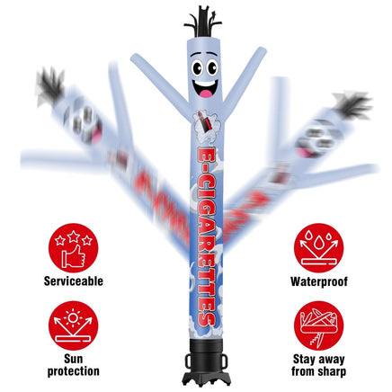 6 10 15 20FT Tall Cigarettes Waving Inflatable Tube Man(Blower Not Included) - goodeny