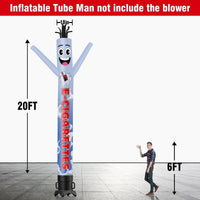 6 10 15 20FT Tall Cigarettes Waving Inflatable Tube Man(Blower Not Included) - goodeny