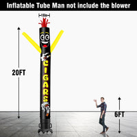 6 10 15 20FT Tall Cigars Waving Inflatable Tube Man(Blower Not Included) - goodeny