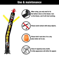 6 10 15 20FT Tall Cigars Waving Inflatable Tube Man(Blower Not Included) - goodeny