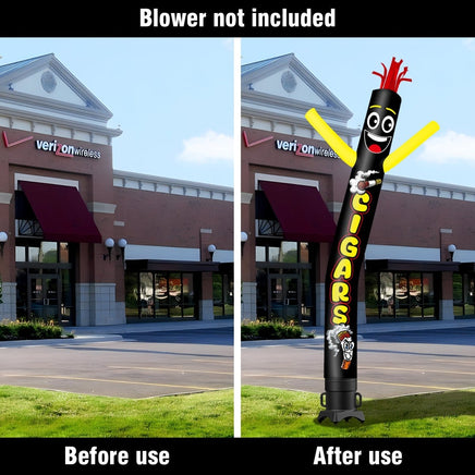 6 10 15 20FT Tall Cigars Waving Inflatable Tube Man(Blower Not Included) - goodeny