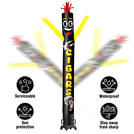 6 10 15 20FT Tall Cigars Waving Inflatable Tube Man(Blower Not Included) - goodeny